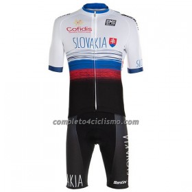 Completo Maglia + Pantaloncino con bretelle 2022 Nazionale Slovacchia Manica Corta